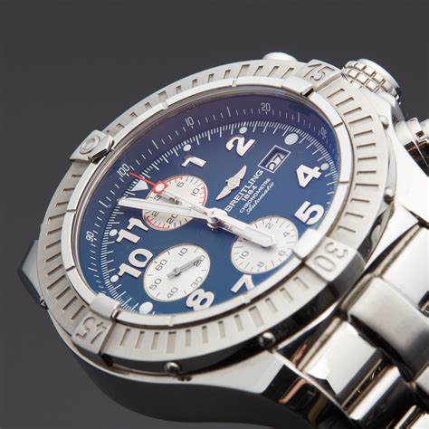 breitling super avenger 2 white face|pre owned breitling super avenger.